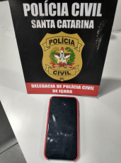 Notícia - Içara: celular de homem que divulgava falsos ataques a escolas é apreendido