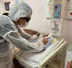 Notícia - Hospital Materno-Infantil Santa Catarina adota tratamento com laserterapia