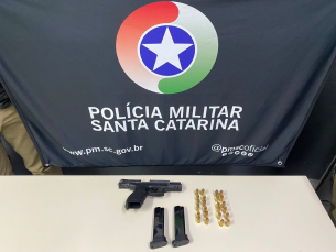 Notícia - Homem é preso por porte ilegal de arma em Criciúma