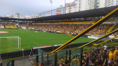 Notícia - Criciúma 3 x 0 Botafogo/SP: nos últimos minutos, Tigre marca mais dois gols e torcida vai à loucura