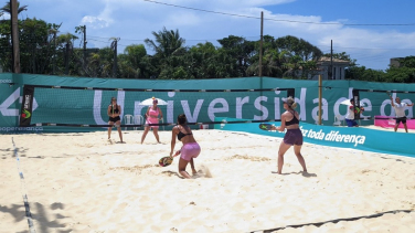 Notícia - Acompanhe o segundo dia de Desafio Unesc de Beach Tennis