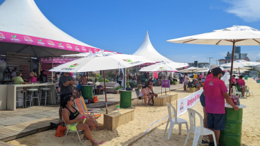 Notícia - Show gratuito com Thiago Manzoli encerra Desafio Unesc de Beach Tennis