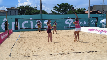 Notícia - Conheça os campeões do 2º Desafio Unesc de Beach Tennis (FOTOS)