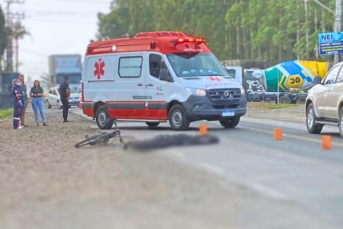 Notícia - Jovem morre atropelado por caminhão no Centro de Forquilhinha