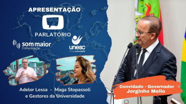 Notícia - Parlatório tem governador Jorginho Mello e lideranças em evento sobre Universidade Gratuita