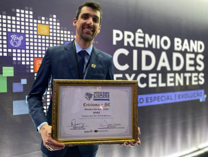 Notícia - Criciúma é destaque nacional no Prêmio Band Cidades Excelentes 2024