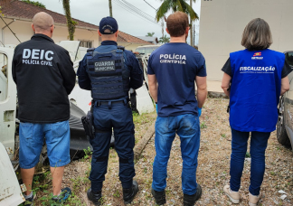 Notícia - Santa Catarina registra maior apreensão de peças de veículos roubados em operação da Polícia Civil