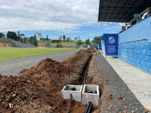 Notícia - Estádio da Montanha recebe melhorias e adequações para o Campeonato Catarinense