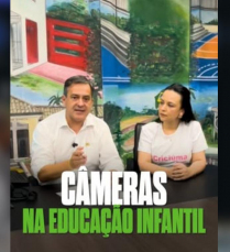 Notícia - Prefeito Vaguinho determina câmeras de segurança em CEIs de Criciúma