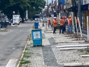 Notícia - Calçadão de Araranguá é interditado para início das obras