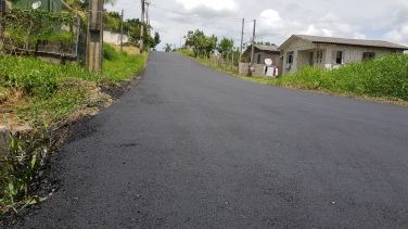 Notícia - Administração Municipal conclui pavimentação no bairro Santo Antônio