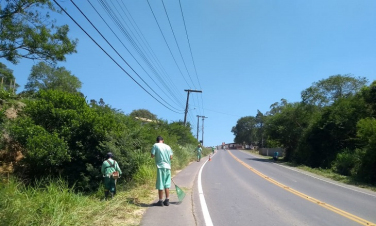 Notícia - Rodovias do interior de Içara passam por revitalização