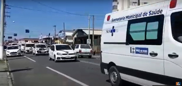 Notícia - Em Morro da Fumaça, homenagem a servidor da saúde que morreu de Covid-19 (VÍDEO)