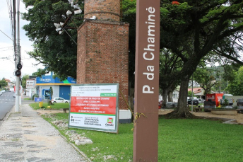 Notícia - Praça da Chaminé de Criciúma passa por revitalização