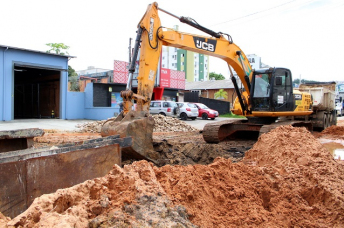 Notícia - Nova frente de trabalho no Binário da Santos Dumont