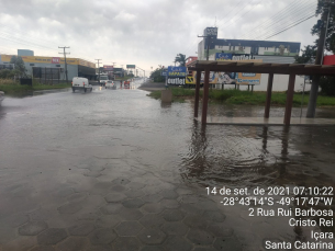 Notícia - Defesa Civil mantém alerta de chuva intensa