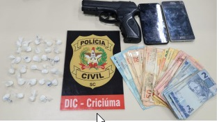 Notícia - Polícia desmantela quadrilha de traficantes de drogas em Criciúma