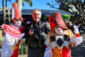 Notícia - Fotógrafo de Brasília visita Nova Veneza para registrar o Carnevale