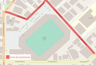 Notícia - Trânsito nos arredores do estádio Heriberto Hülse passa por mudanças neste sábado