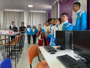 Notícia - Espaço maker da Escola Tranquillo Pissetti é inaugurado