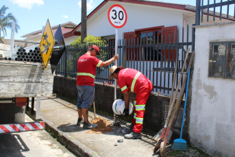 Notícia - Morro da Fumaça: Demutran inicia revitalização vertical no bairro De Costa 