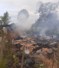 Notícia - Incêndio destrói residência em São João do Sul