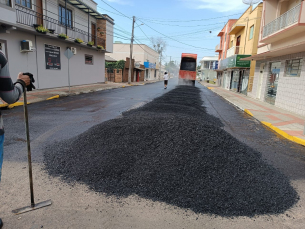 Notícia - Mais de dez pavimentações com asfalto qualificam a infraestrutura em Turvo