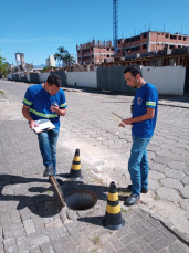 Notícia - Trato por Criciúma realiza vistorias da rede de esgotos aos sábados