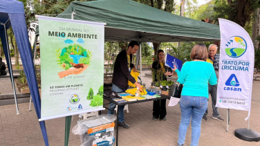 Notícia - Trato por Criciúma realiza Tira-Dúvidas na Praça Nereu Ramos