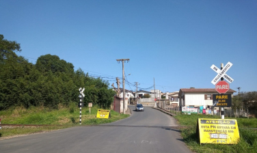 Notícia - Ferrovia realizará intervenções para manutenção na linha férrea no bairro Rio Maina em Criciúma