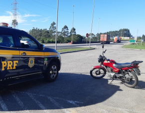 Notícia - PRF recupera motocicleta e automóvel furtados em SC