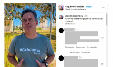 Notícia - [VIDEO] Vaguinho pede desculpas em publicação no Instagram