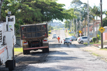 Notícia - Prefeitura de Criciúma inicia pavimentação de 13 ruas em cinco bairros de Criciúma