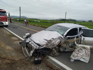 Notícia - Colisão frontal é registrada na SC-108 