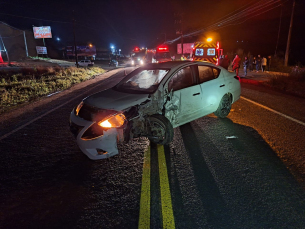 Notícia - Colisão entre dois carros é registrada em Braço do Norte