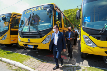 Notícia - Sul ganha o reforço de 14 ônibus para transporte escolar