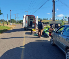 Notícia - Caroneira é hospitalizada após acidente em Sangão