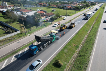 Notícia - Sul de SC: veja o cronograma semanal de obras na BR-101