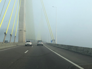 Notícia - A partir desta segunda-feira, tráfego estará em meia pista na Ponte Anita Garibaldi