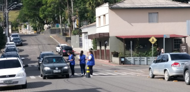 Notícia - Profissionais de saúde de Nova Veneza orientam sobre as medidas de prevenção ao coronavírus