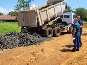 Notícia - Prefeito interino vistoria obras em Forquilhinha