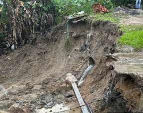 Notícia - Criciúma: chuva provoca deslizamento de terra no bairro Maria Céu