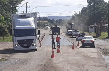 Notícia - Obras da Luiz Rosso avançam e revitalização já está na Primeira Linha