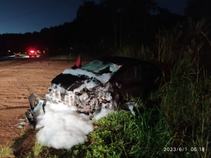 Notícia - Colisão frontal resulta na morte de um homem na BR-280