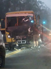 Notícia - Motorista morre em grave acidente com ônibus escolar em Treviso (FOTOS)