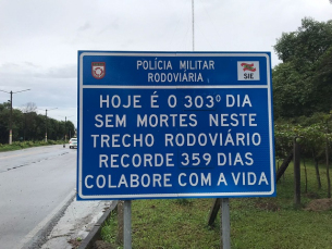 Notícia - SC-108: Mais de 300 dias sem acidentes com mortes (VÍDEO)