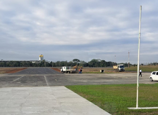 Notícia - Forquilhinha: obras avançam no Aeroporto Diomício Freitas e devem ser concluídas até 30 de agosto