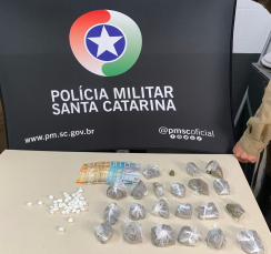 Notícia - Polícia prende homem por tráfico de drogas no bairro Paraíso 