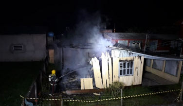 Notícia - Noite de incêndios em Araranguá