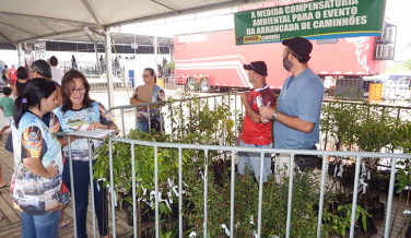 Notícia - Arrancada de Caminhões: Ação ambiental é realizada durante o evento